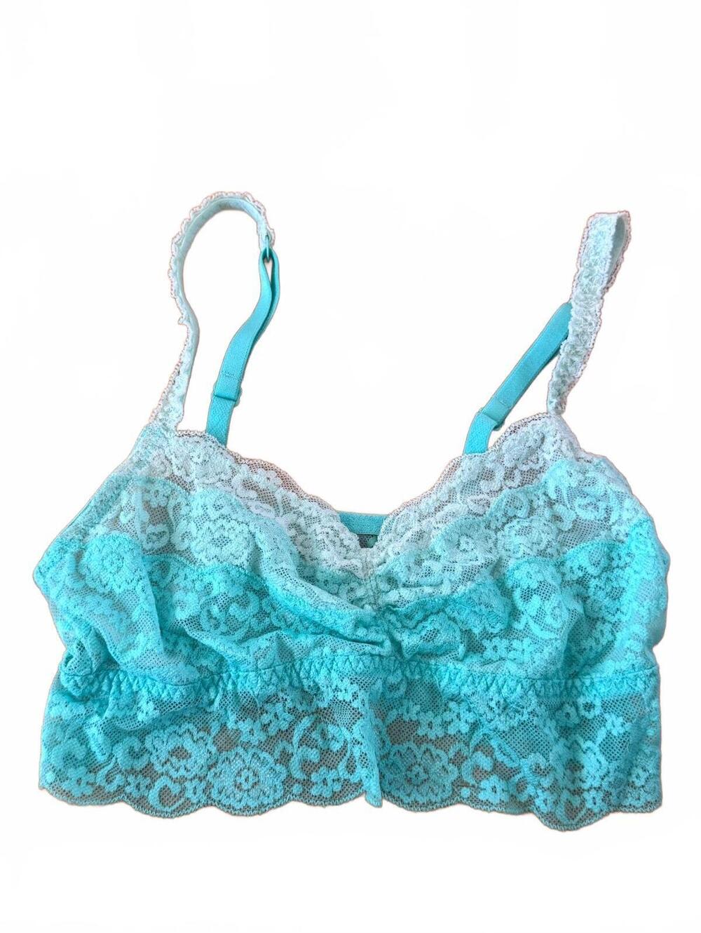 PINK Victoria's Secret Turquoise Lace Bralette